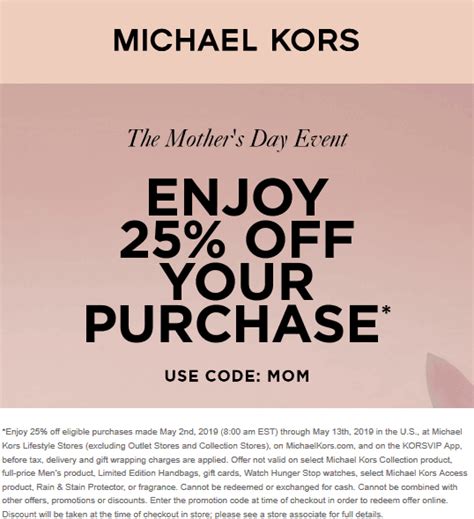 michael kors coupon code|michael kors promo code today.